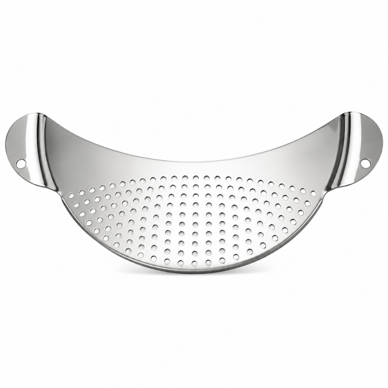 Escorredor Lateral de Inox para Panela – Filtro Antivazamento para Arroz e Legumes