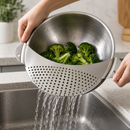 Escorredor Lateral de Inox para Panela – Filtro Antivazamento para Arroz e Legumes