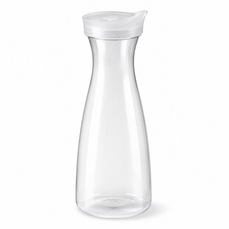 Garrafa de Plástico Transparente para Água e Suco – Grande Capacidade até 1600ml