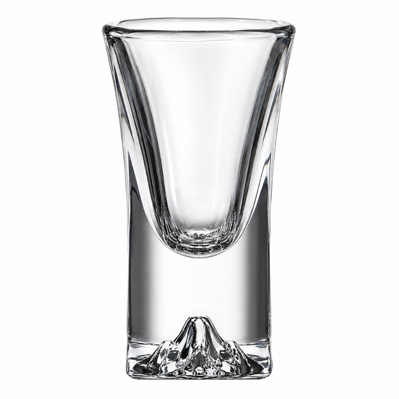 Conjunto de 6 Copos Shot de Vidro – Fundo Iceberg Transparente para Bar e Festas