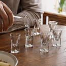 Conjunto de 6 Copos Shot de Vidro – Fundo Iceberg Transparente para Bar e Festas