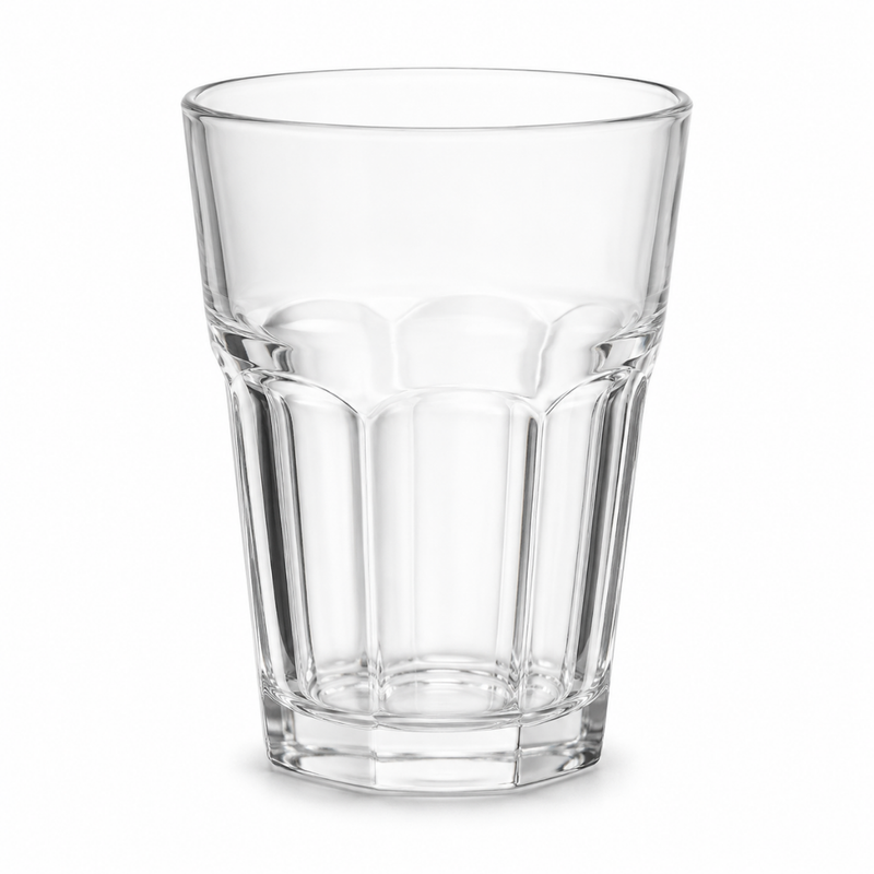 Caneca de Plástico Acrílico PC Resistente a Quedas – Copo Octogonal Transparente para Bar e Restaurante