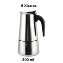 Cafeteira Italiana Em Aço Inox Premium (6 Xícaras / 300ml)