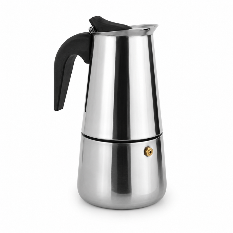 Cafeteira Italiana Em Aço Inox Premium (6 Xícaras / 300ml)