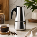 Cafeteira Italiana Em Aço Inox Premium (6 Xícaras / 300ml)