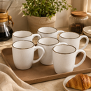 Conjunto de 6 Canecas de Café e Chá Ryo Maresia (260ml) Oxford