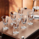 Conjunto de 6 Copos Shot de Vidro – Fundo Iceberg Transparente para Bar e Festas