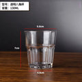 Caneca de Plástico Acrílico PC Resistente a Quedas – Copo Octogonal Transparente para Bar e Restaurante