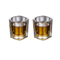 Conjunto de Copos Shot Quadrados Transparentes 70ml – Kit com 2, 4 ou 6 Peças