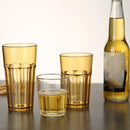 Caneca de Plástico Acrílico PC Resistente a Quedas – Copo Octogonal Transparente para Bar e Restaurante