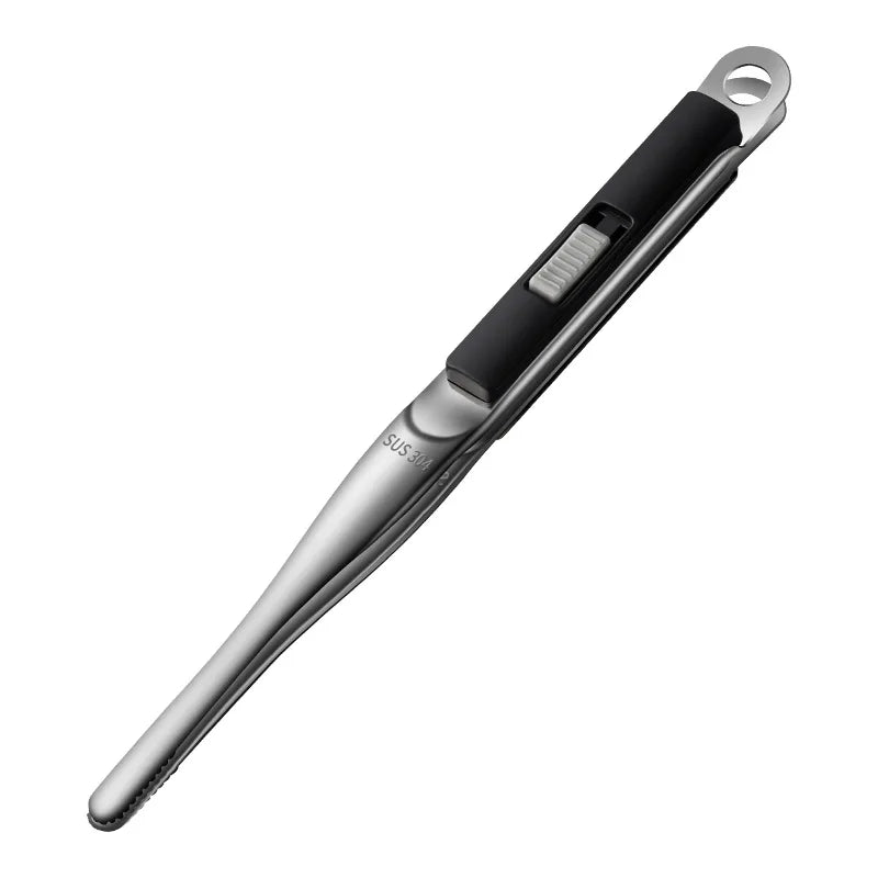 Pinça para Churrasco em Aço Inox 304 – Utensílio Profissional para Grelha e Cozinha