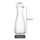 Garrafa de Plástico Transparente para Água e Suco – Grande Capacidade até 1600ml