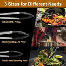 Pinça de Silicone para Churrasco e Cozinha – Multiuso para Salada, Grelha e Servir