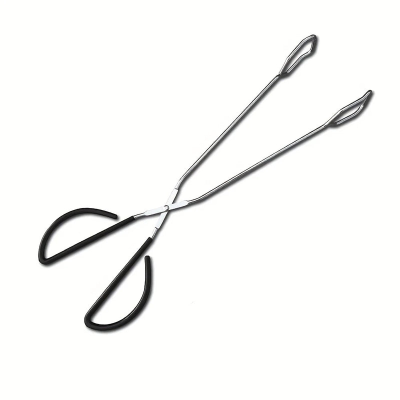 Pinça para Carvão de Churrasco – Cabo Longo Resistente ao Calor para Churrasqueira