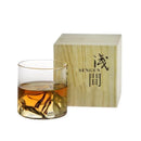 Copo de Whiskey Estilo Japonês com Caixa de Madeira – Cristal EDO Premium