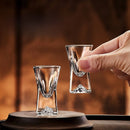 Conjunto de 6 Copos Shot de Vidro – Fundo Iceberg Transparente para Bar e Festas