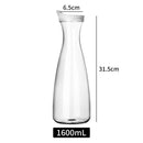 Garrafa de Plástico Transparente para Água e Suco – Grande Capacidade até 1600ml