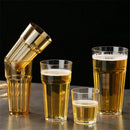 Caneca de Plástico Acrílico PC Resistente a Quedas – Copo Octogonal Transparente para Bar e Restaurante