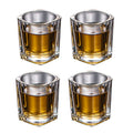 Conjunto de Copos Shot Quadrados Transparentes 70ml – Kit com 2, 4 ou 6 Peças