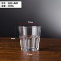 Caneca de Plástico Acrílico PC Resistente a Quedas – Copo Octogonal Transparente para Bar e Restaurante