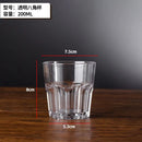 Caneca de Plástico Acrílico PC Resistente a Quedas – Copo Octogonal Transparente para Bar e Restaurante