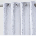 Cortina Em Tecido Jacquard Premium (2,80m x 1,70m) Com Ilhós Cromado