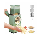 Ralador de Queijo Fatiador Legumes Cortador Vegetais Manual 3em1 Multiuso Cozinha Giratorio Manivela