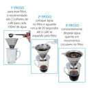 Filtro de Café Reutilizável Em Aço Inox Pour Over (tamanho 103)