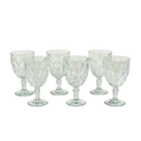 Jogo de Taças Copos Cristal Ecológico Diamond 330ml Com 6 Peças
