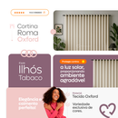 Cortina 3,00 x 2,50 Sala Quarto para Varão de 2,5 Tecido Oxford Premium