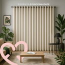Cortina 3,00 x 2,50 Sala Quarto para Varão de 2,5 Tecido Oxford Premium