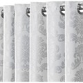 Cortina Em Tecido Jacquard Premium (2,80m x 1,70m) Com Ilhós Cromado