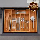 Porta Talheres De Para Gaveta Organizador Extensível Ajustável 7 Divisórias