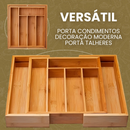 Porta Talheres De Para Gaveta Organizador Extensível Ajustável 7 Divisórias
