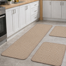 Kit com 3 Tapetes de Crochê Premium para Cozinha
