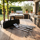 Kit Churrasco Premium com 9 Utensílios e Estojo | O Presente Perfeito para o Dia dos Pais